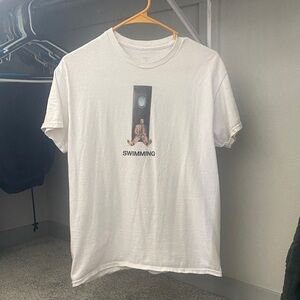 Mac Miller 2001 Swimming Album Graphic White T-Shirt